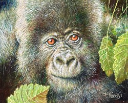 Babe in the Wood by Tony Forrest - Original Painting on Board sized 10x8 inches. Available from Whitewall Galleries